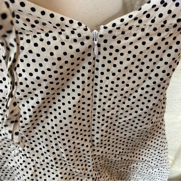 La Vie Rebecca Taylor Polka Dot Cutout Dress - Medium - Picture 7 of 8